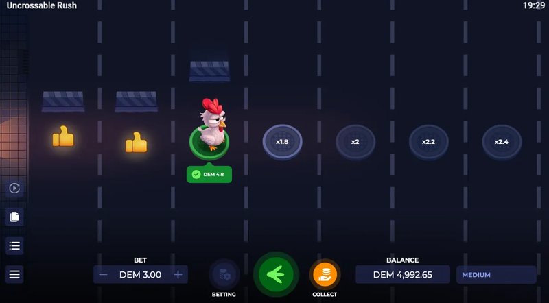 Découvrez le Thrill de l'Uncrossable Rush : Jouer et Gagner en Ligne.